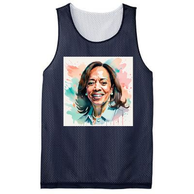 Kamala Pastel Portrait Kamala Harrits Art Kamala Harris Mesh Reversible Basketball Jersey Tank