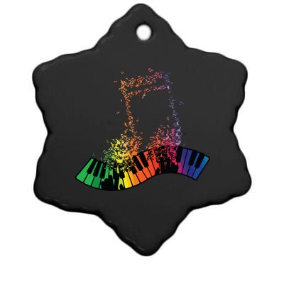 Keyboard Piano Player Funny Musician Keyboardist Gag Outfit Ceramic Star Ornament