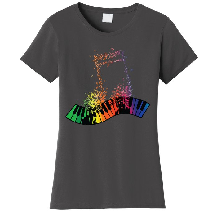 Keyboard Piano Player Funny Musician Keyboardist Gag Outfit Women's T-Shirt