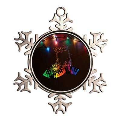 Keyboard Piano Player Funny Musician Keyboardist Gag Outfit Metallic Star Ornament