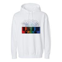 Keyboard Piano Player Funny Musician Keyboardist Gag Outfit Garment-Dyed Fleece Hoodie