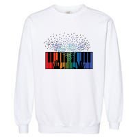 Keyboard Piano Player Funny Musician Keyboardist Gag Outfit Garment-Dyed Sweatshirt