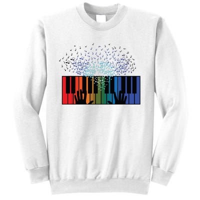 Keyboard Piano Player Funny Musician Keyboardist Gag Outfit Sweatshirt