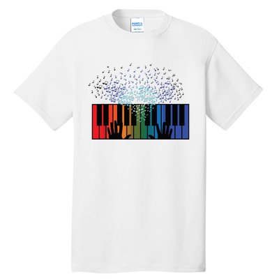 Keyboard Piano Player Funny Musician Keyboardist Gag Outfit Tall T-Shirt