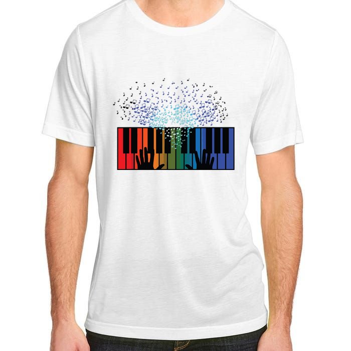 Keyboard Piano Player Funny Musician Keyboardist Gag Outfit Adult ChromaSoft Performance T-Shirt