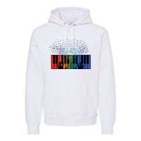 Keyboard Piano Player Funny Musician Keyboardist Gag Outfit Premium Hoodie