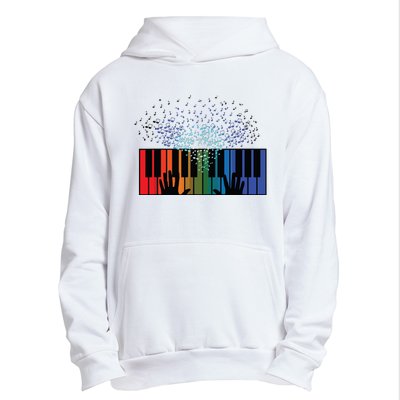 Keyboard Piano Player Funny Musician Keyboardist Gag Outfit Urban Pullover Hoodie