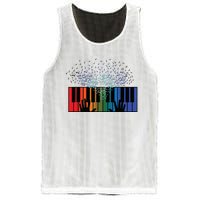 Keyboard Piano Player Funny Musician Keyboardist Gag Outfit Mesh Reversible Basketball Jersey Tank