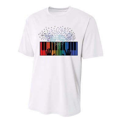 Keyboard Piano Player Funny Musician Keyboardist Gag Outfit Performance Sprint T-Shirt