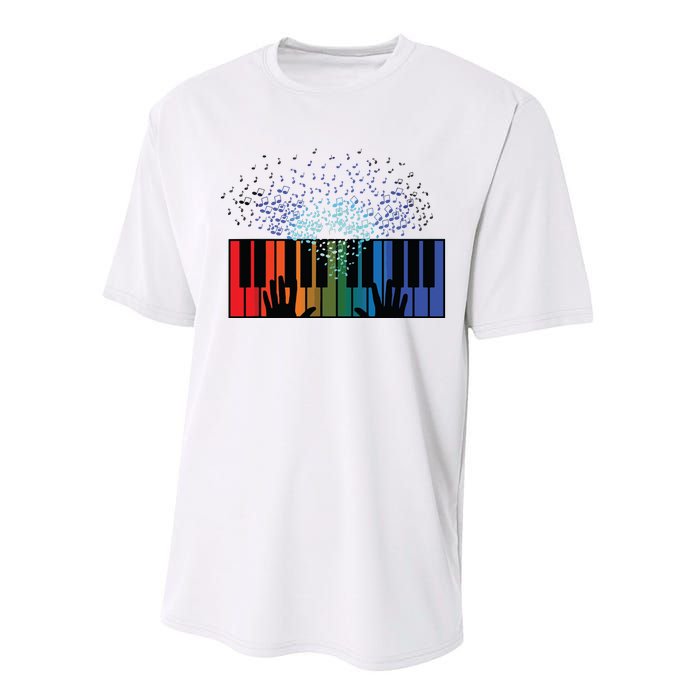 Keyboard Piano Player Funny Musician Keyboardist Gag Outfit Performance Sprint T-Shirt