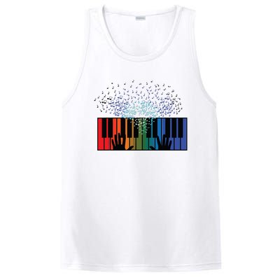 Keyboard Piano Player Funny Musician Keyboardist Gag Outfit PosiCharge Competitor Tank