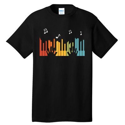 Keyboard Piano Player Gift Piano Tall T-Shirt