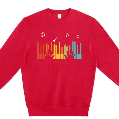 Keyboard Piano Player Gift Piano Premium Crewneck Sweatshirt