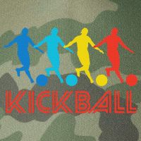 Kickball Player Retro Pop Art Kickball Graphic Legacy Tie Dye Trucker Hat