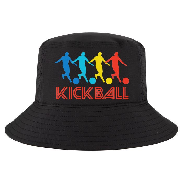 Kickball Player Retro Pop Art Kickball Graphic Cool Comfort Performance Bucket Hat