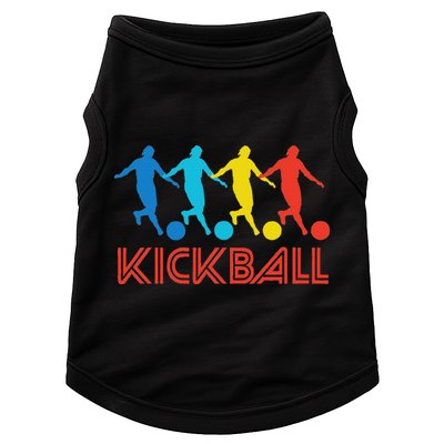 Kickball Player Retro Pop Art Kickball Graphic Doggie Tank