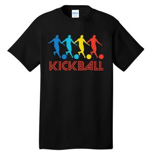 Kickball Player Retro Pop Art Kickball Graphic Tall T-Shirt