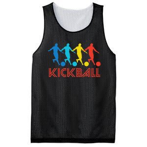 Kickball Player Retro Pop Art Kickball Graphic Mesh Reversible Basketball Jersey Tank