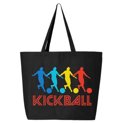 Kickball Player Retro Pop Art Kickball Graphic 25L Jumbo Tote