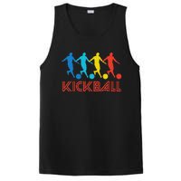 Kickball Player Retro Pop Art Kickball Graphic PosiCharge Competitor Tank