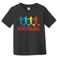Kickball Player Retro Pop Art Kickball Graphic Toddler T-Shirt