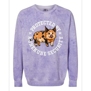 Kunekune Pig Security  Colorblast Crewneck Sweatshirt