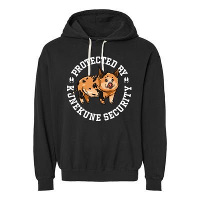 Kunekune Pig Security  Garment-Dyed Fleece Hoodie