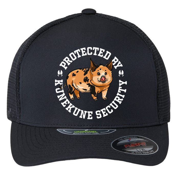 Kunekune Pig Security  Flexfit Unipanel Trucker Cap