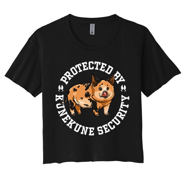 Kunekune Pig Security  Crop Top