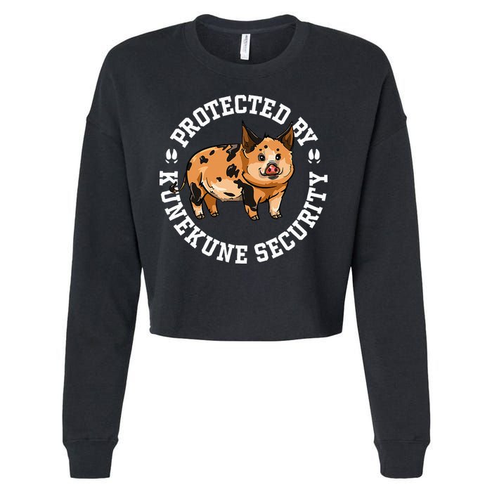 Kunekune Pig Security  Cropped Pullover Crew