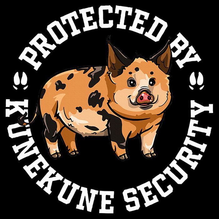 Kunekune Pig Security  Cropped Pullover Crew
