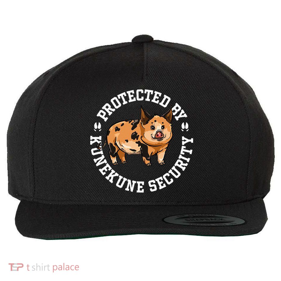 Kunekune Pig Security  Wool Snapback Cap