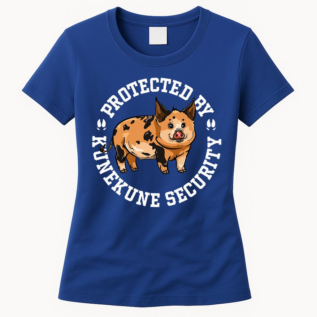 Kunekune Pig Security  Womens T-Shirt