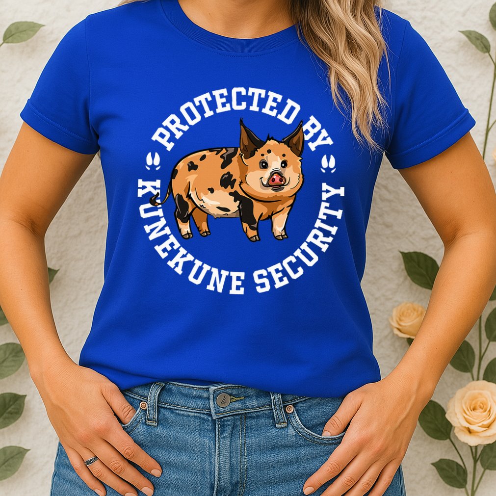 Kunekune Pig Security  Womens T-Shirt