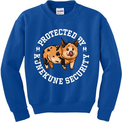 Kunekune Pig Security  Kids Sweatshirt