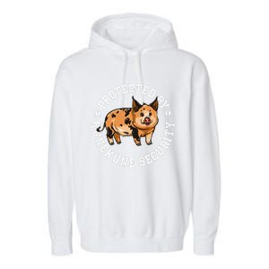 Kunekune Pig Security  Garment-Dyed Fleece Hoodie