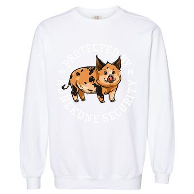 Kunekune Pig Security  Garment-Dyed Sweatshirt