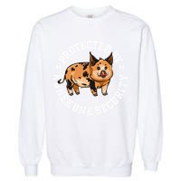 Kunekune Pig Security  Garment-Dyed Sweatshirt
