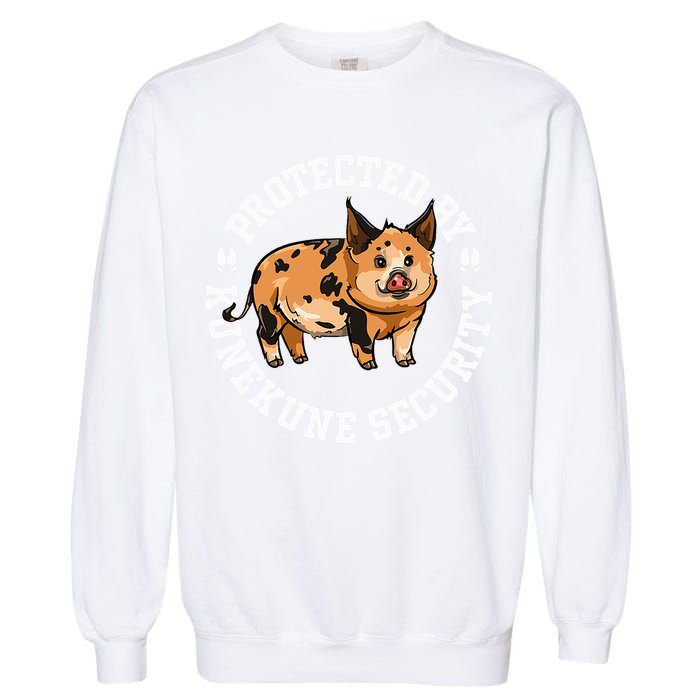 Kunekune Pig Security  Garment-Dyed Sweatshirt