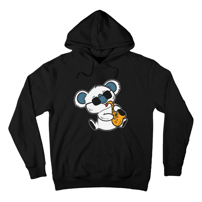 Koala Playing Saxophone Cute Band Member Hoodie