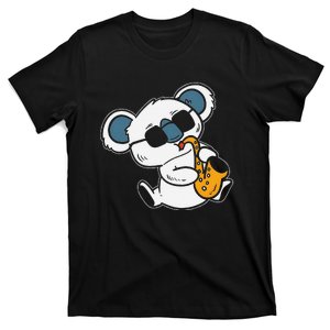 Koala Playing Saxophone Cute Band Member T-Shirt