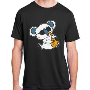 Koala Playing Saxophone Cute Band Member Adult ChromaSoft Performance T-Shirt