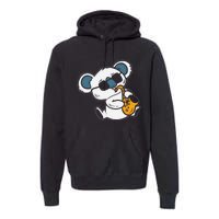 Koala Playing Saxophone Cute Band Member Premium Hoodie