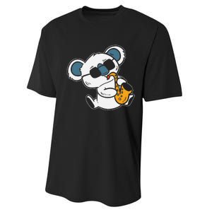 Koala Playing Saxophone Cute Band Member Performance Sprint T-Shirt