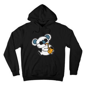 Koala Playing Saxophone Cute Band Member Tall Hoodie