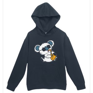 Koala Playing Saxophone Cute Band Member Urban Pullover Hoodie