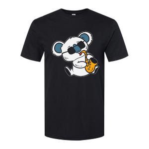 Koala Playing Saxophone Cute Band Member Softstyle CVC T-Shirt