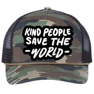 Kind People Save The World Retro Rope Trucker Hat Cap