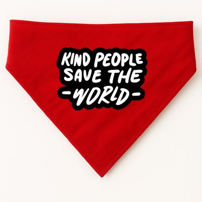 Kind People Save The World USA-Made Doggie Bandana