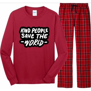 Kind People Save The World Long Sleeve Pajama Set